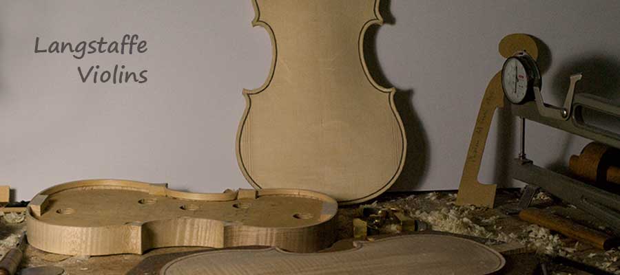 violin being made